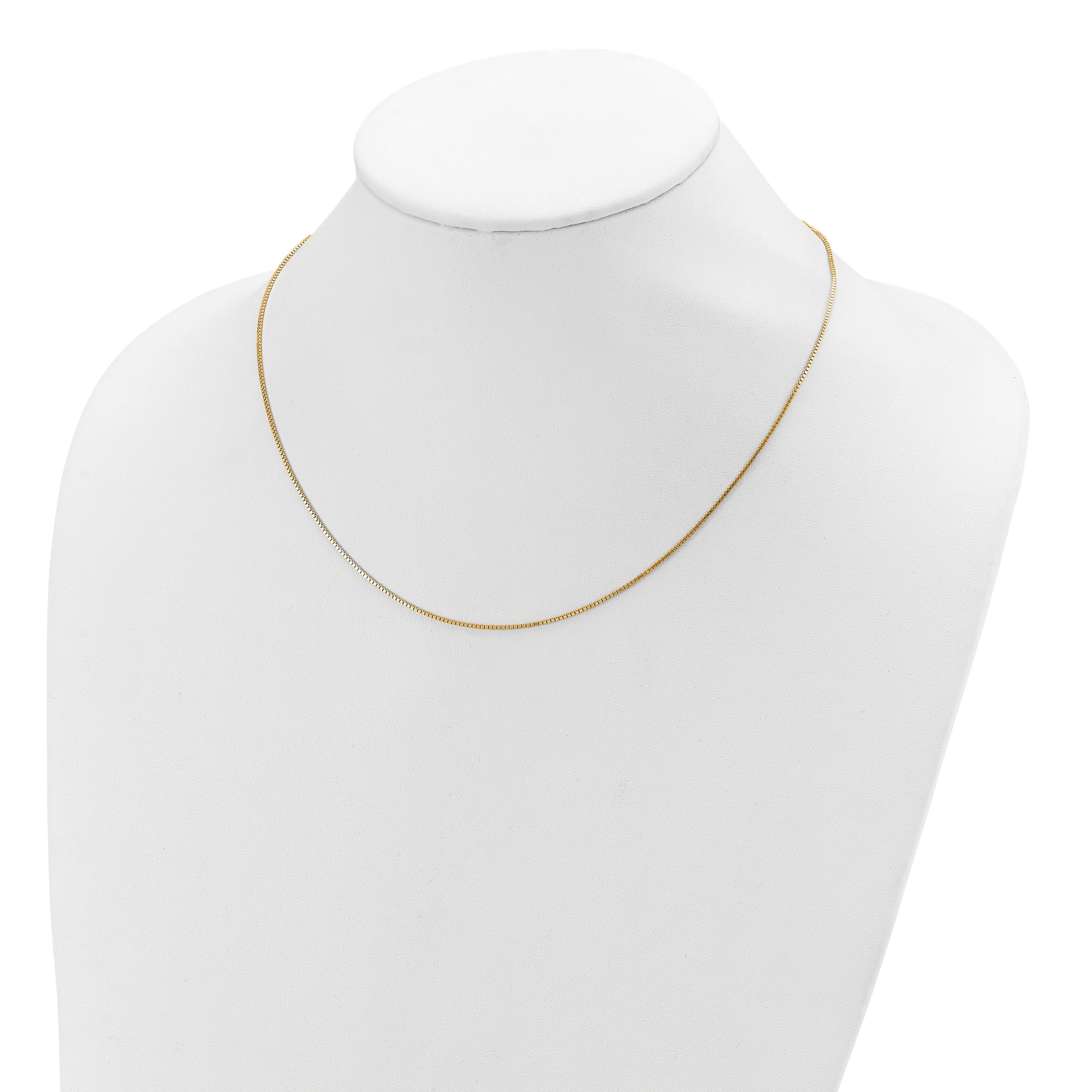 SS Gold-plated .95mm Box 1in+1in Adjustable Chain