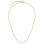 Sterling Silver Gold-plated 1.1mm Rolo 1in+1in Adjustable Chain