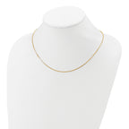 SS Gold-plated 1.1mm Box 1in+1in Adjustable Chain