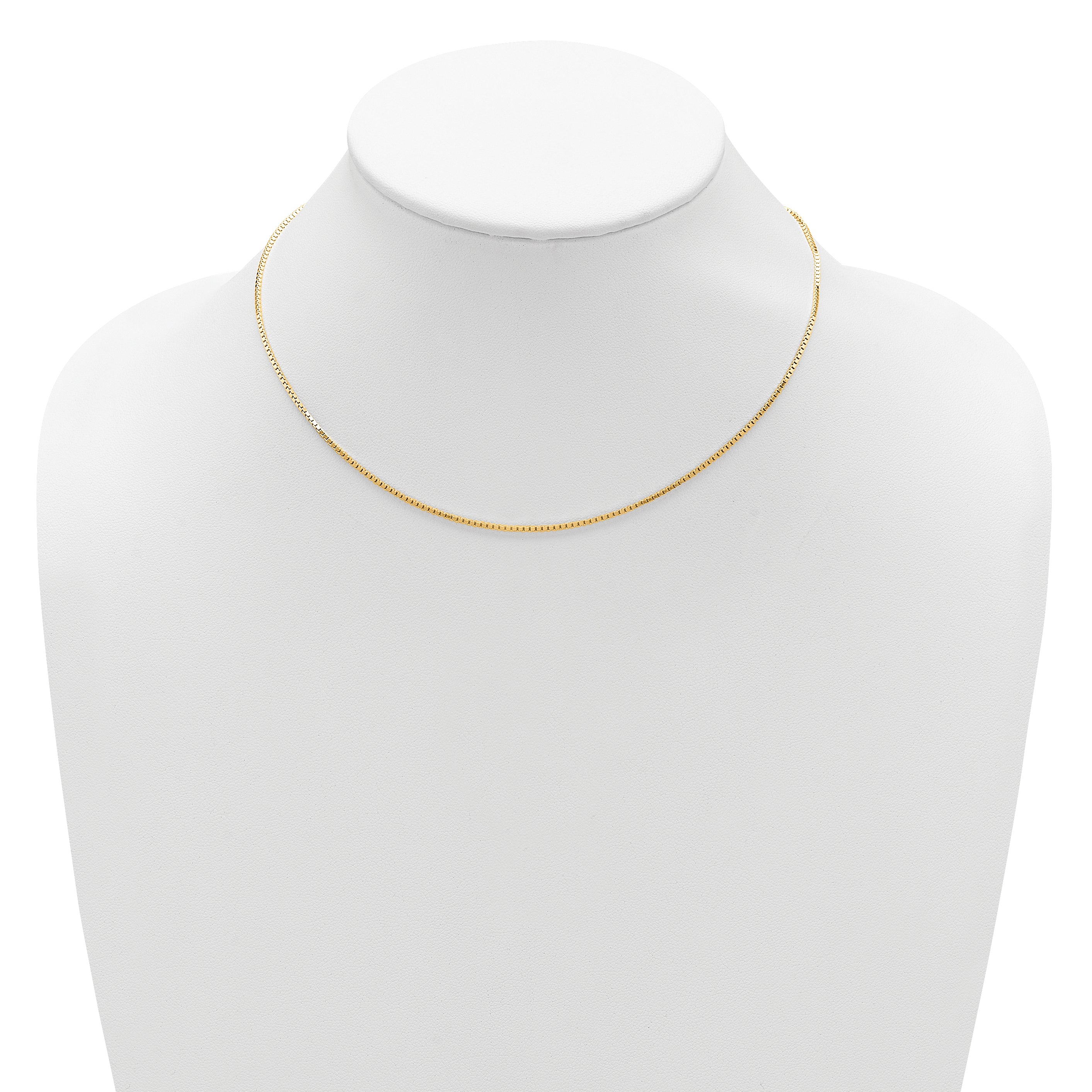SS Gold-plated 1.2mm Box 1in+1in Adjustable Chain
