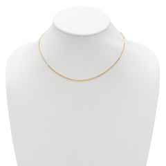 SS Gold-plated 1.2mm Box 1in+1in Adjustable Chain