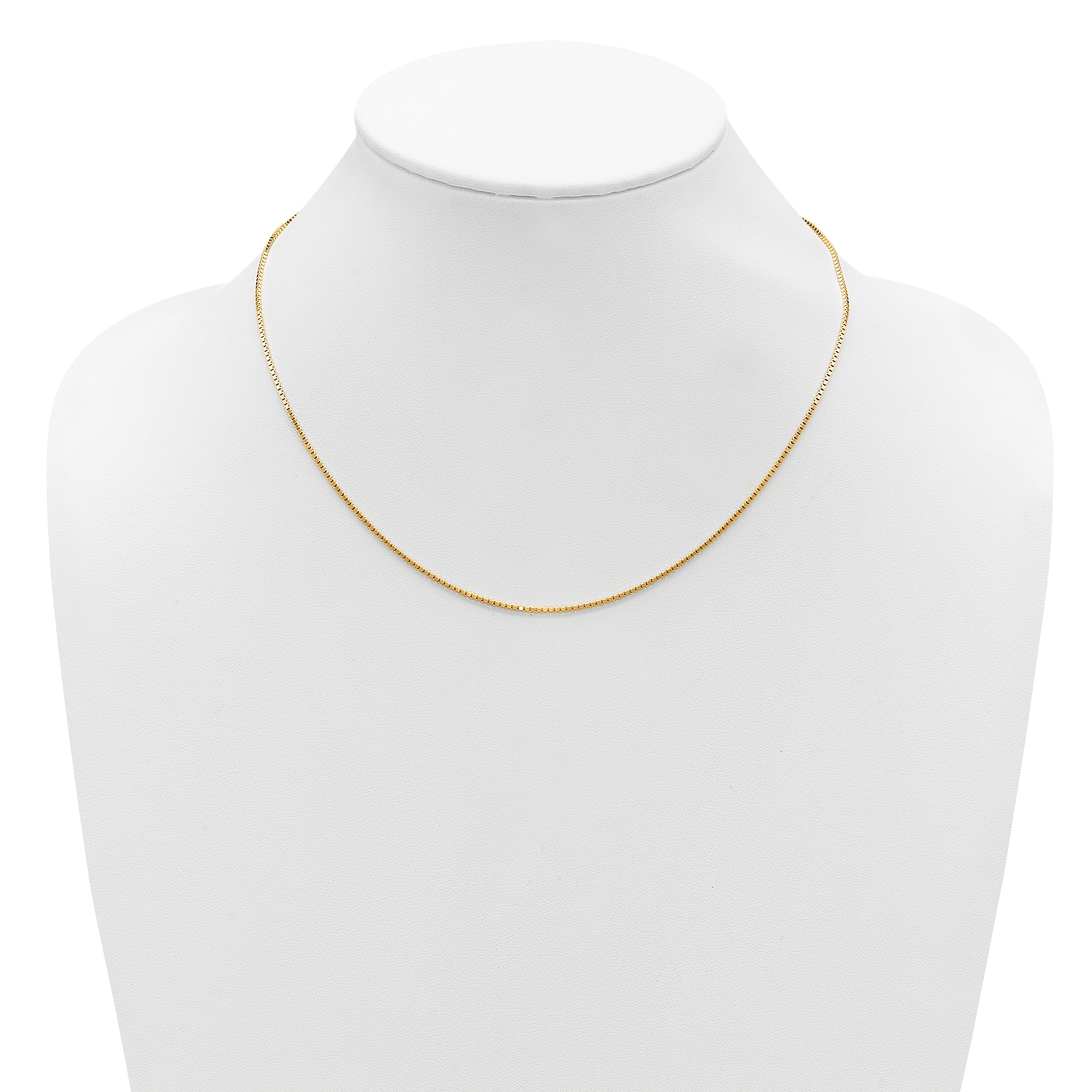 SS Gold-plated 1.2mm Box 1in+1in Adjustable Chain