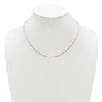 SS Gold-plated 1.2mm Box 1in+1in Adjustable Chain