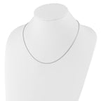Sterling Silver RH-plated Adjustable 1.1mm Snake Chain