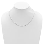 SS RH-plated 1.2mm D/C Square Snake 1in+1in Adjustable Chain