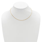 Sterling Silver Gold-plt 2.3mm Paperclip 1in+1in Adjustable Chain