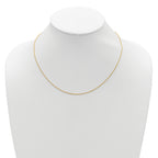 Sterling Silver Gold-plated 1mm Spiga 1in+1in Adjustable Chain