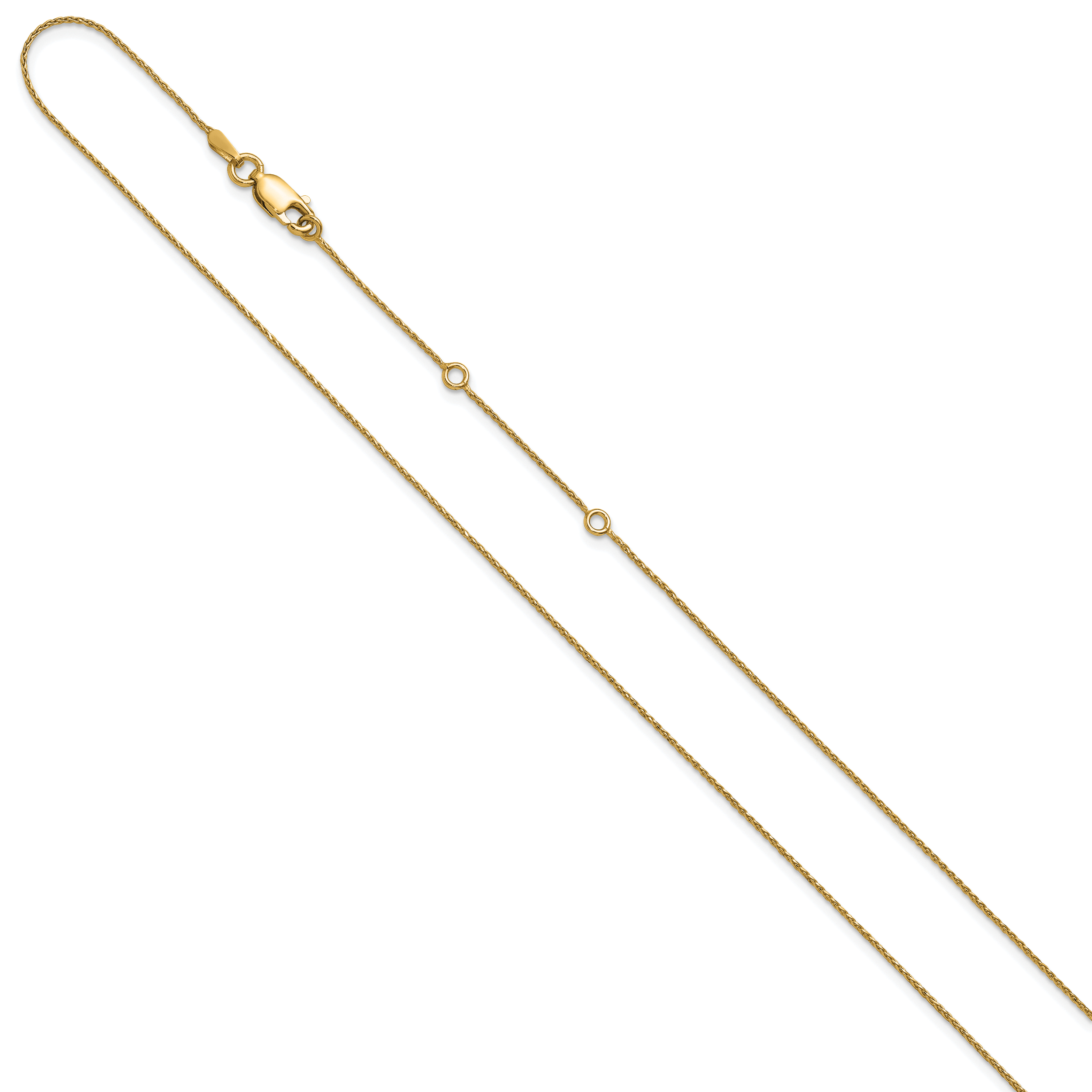 Diamond-Cut Spiga Chain in Gold-Plated Sterling Silver Secondary image