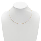 Sterling Silver Gold-plated .85mm D/C Spiga 1in+1in Adjustable Cha