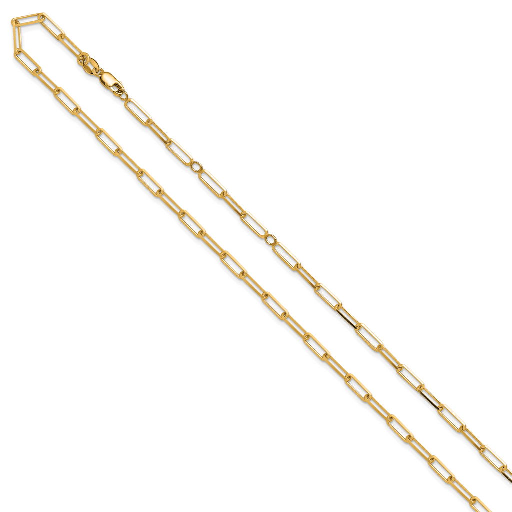 Gold-Plated Sterling Silver Paperclip Chain Necklace, 18 in