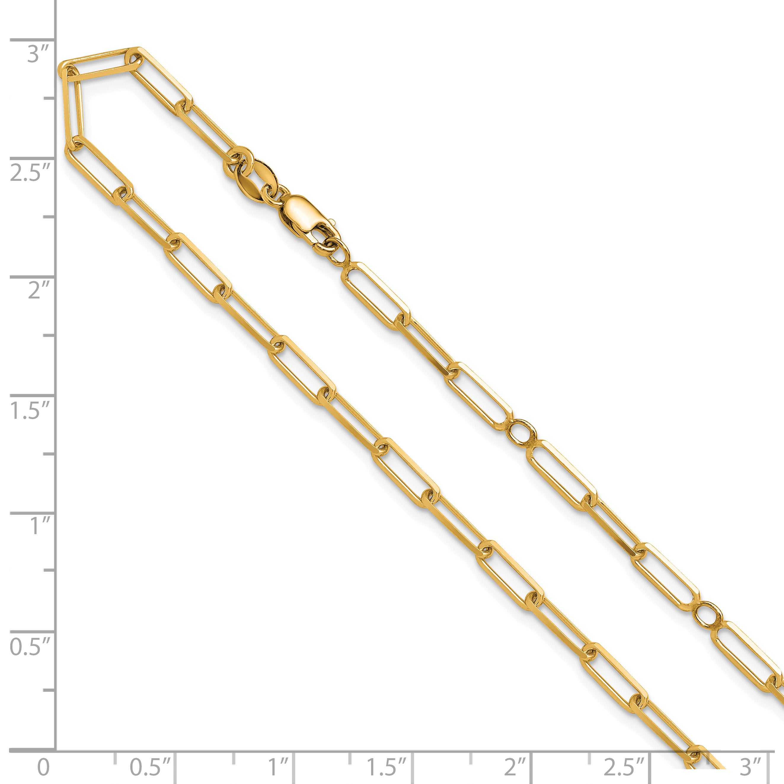 Gold-Plated Sterling Silver Paperclip Chain Necklace, 18 in