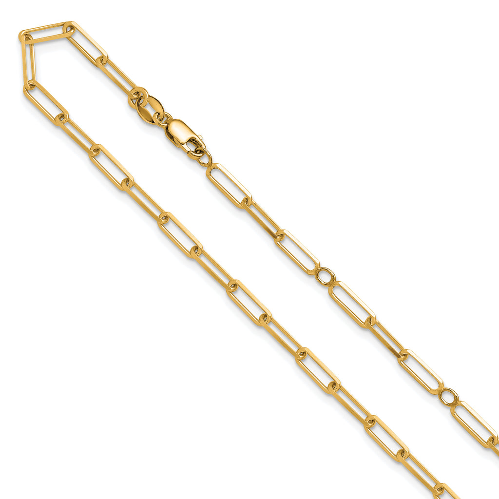 Gold-Plated Sterling Silver Paperclip Chain Necklace, 18 in
