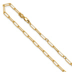 Gold-Plated Sterling Silver Paperclip Chain Necklace, 18 in