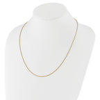 Sterling Silver Gold-plated Adjustable 1.4mm D/C Rope Chain
