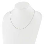 Sterling Silver RH-plated Adjustable 1.3mm Spiga Chain