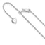 Sterling Silver RH-plated Adjustable 1.2mm D/C Rope Chain