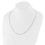 Sterling Silver RH-plated Adjustable 1.6mm Snake Chain
