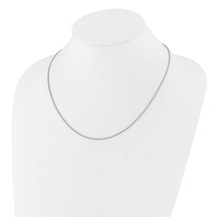 Sterling Silver RH-plated Adjustable 1.6mm Spiga Chain