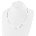 Sterling Silver RH-plated Adjustable .95mm Snake Chain