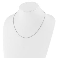 Sterling Silver RH-plated Adjustable 1.4mm Snake Chain