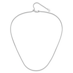 Sterling Silver RH-plated Adjustable 1.4mm Snake Chain