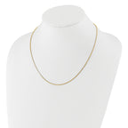 Sterling Silver Gold-plated Adjustable 1.3mm Box Chain