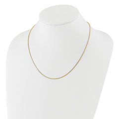 Sterling Silver Gold-plated Adjustable 1.3mm Box Chain