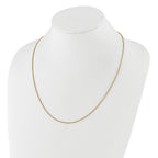 Sterling Silver Gold-plt Adjustable 1.45mm D/C Square Spiga Chain