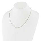 Sterling Silver RH-plt Adjustable 1mm D/C Square Snake Chain