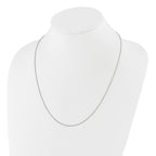 Sterling Silver RH-plated Adjustable 1mm Spiga Chain