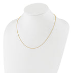 Sterling Silver Gold-plated Adjustable .95mm Rolo Chain