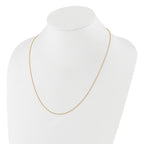 Sterling Silver Gold-plated Adjustable .95mm Rolo Chain