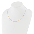 Sterling Silver Gold-plated Adjustable 1.75mm Cable Chain