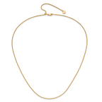 Sterling Silver Gold-plated Adjustable 1.75mm Cable Chain
