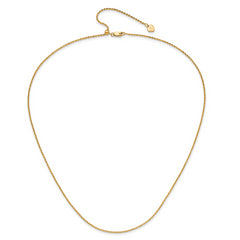 Sterling Silver Gold-plated Adjustable 1.75mm Cable Chain