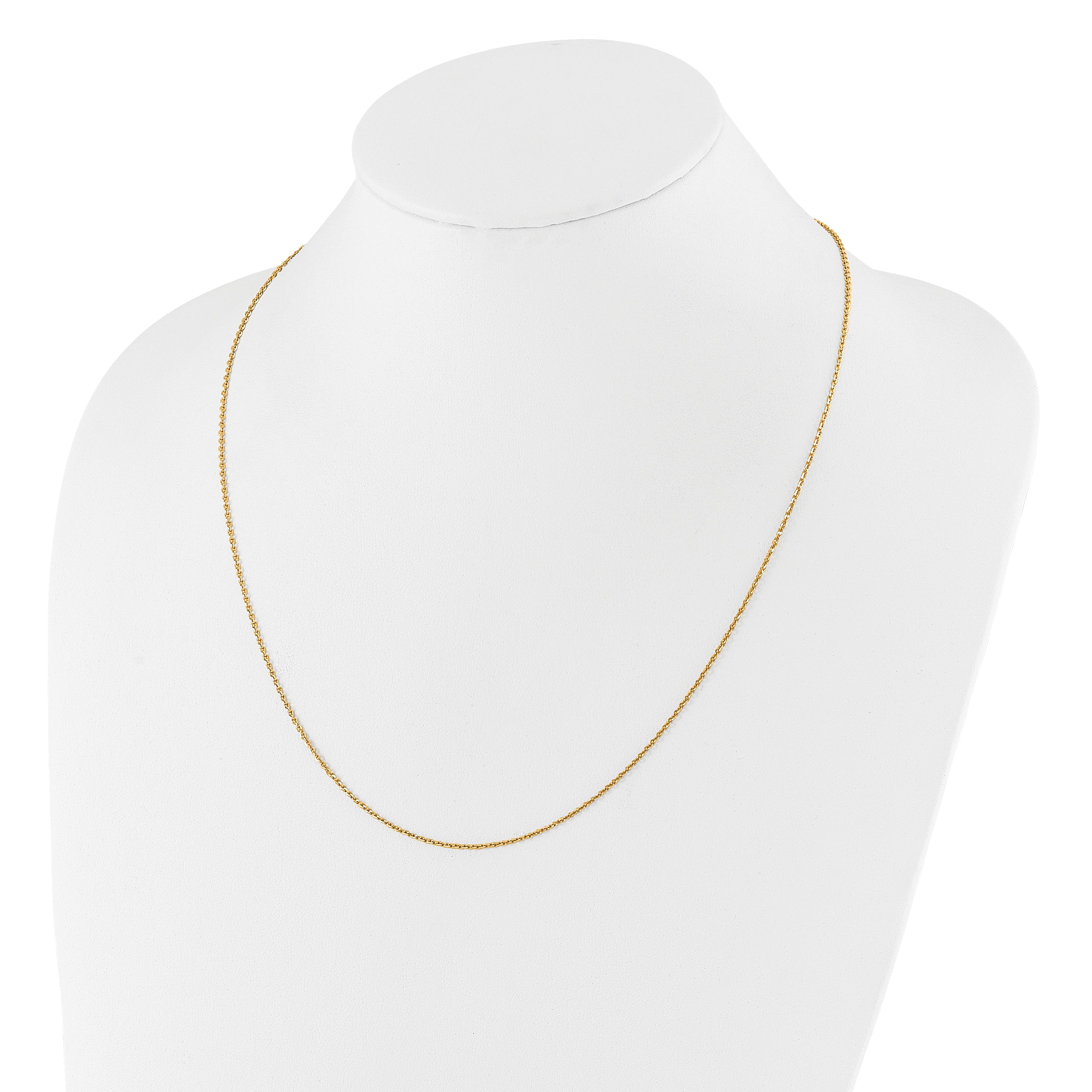 Sterling Silver Gold-plated Adjustable 1.75mm Cable Chain