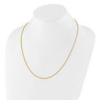 Sterling Silver Gold-plated Adjustable 1.5mm Spiga Chain