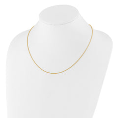 Sterling Silver Gold-plated Adjustable 1.2mm D/C Rope Chain