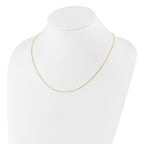Sterling Silver Gold-plated Adjustable .85mm Box Chain