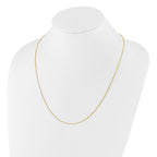 Sterling Silver Gold-plated Adjustable .85mm Box Chain