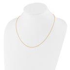 Sterling Silver Gold-plated Adjustable 1.4mm Cable Chain