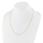 Sterling Silver Gold-plated Adjustable 1.4mm Cable Chain