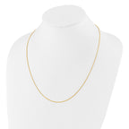 Sterling Silver Gold-plated Adjustable .95mm Snake Chain