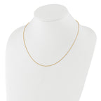 Sterling Silver Gold-plated Adjustable 1.1mm D/C Spiga Chain
