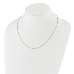 Sterling Silver Gold-plated Adjustable 1.1mm D/C Spiga Chain
