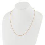 Sterling Silver Gold-plated Adjustable 1.1mm D/C Spiga Chain