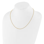 Sterling Silver Gold-plated Adjustable 1.35mm Loose Rope Chain