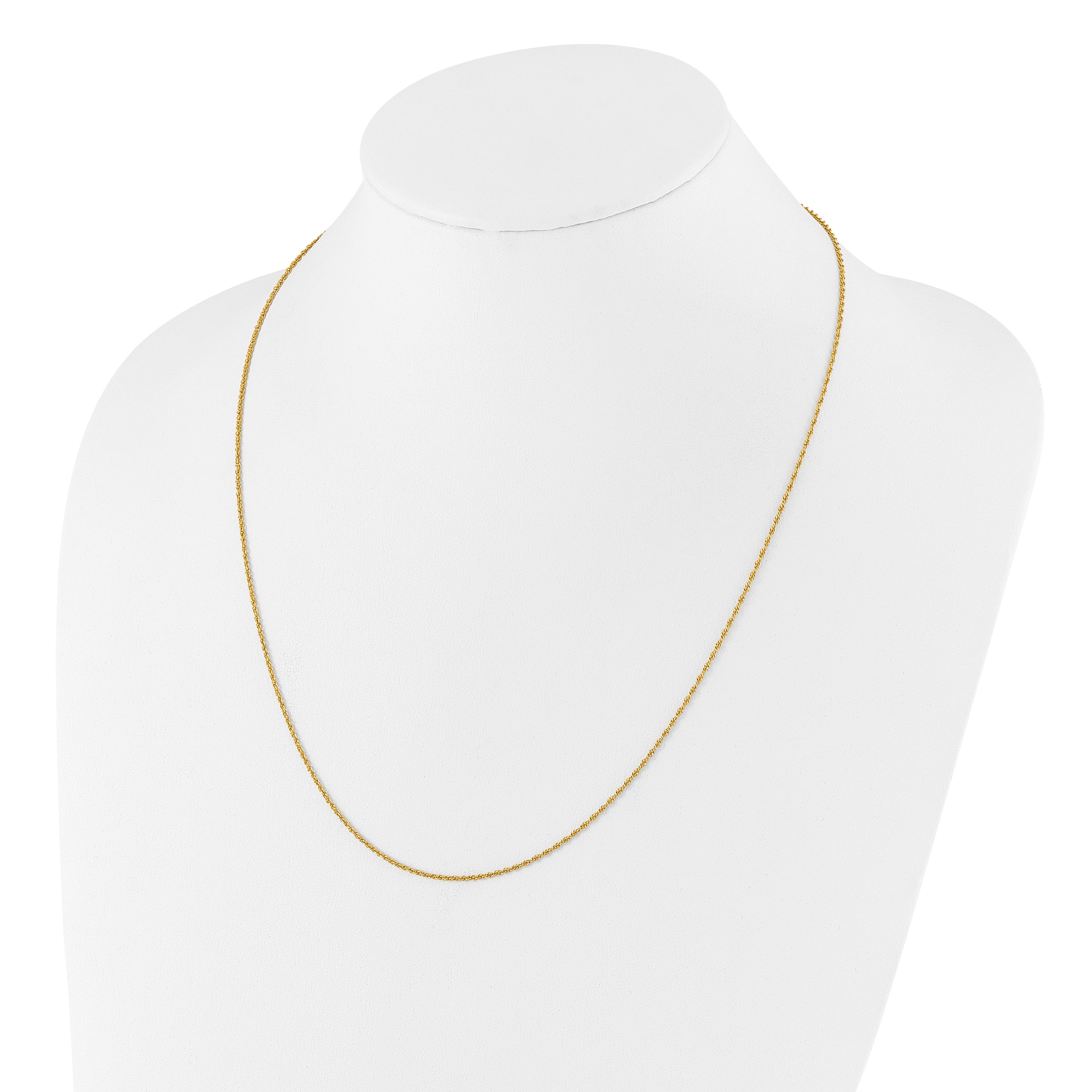 Sterling Silver Gold-plated Adjustable 1.35mm Loose Rope Chain