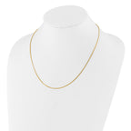 Sterling Silver Gold-plated Adjustable 1mm D/C Square Snake Chain