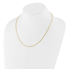 Sterling Silver Gold-plated Adjustable 1mm D/C Square Snake Chain